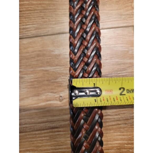 Brighton Belt Bundle Women's Sz S Brown Black Leathers Woven Textured Silver - Picture 6 of 13